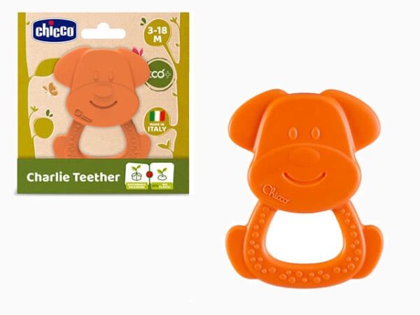 Chicco Teething Dog Charlie Eco+ 3-18 Months