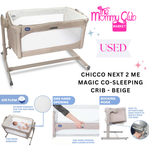 Chicco Next2Me Magic Evo Co-Sleep Crib Grey [Used]